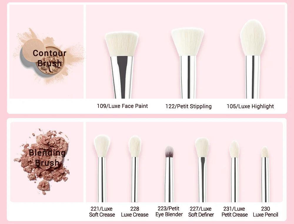 Jessup Makeup brushes set 25pcs Make up Brush Professional ,Natural-Synthetic Foundation Powder Blending Eyeshadow T195