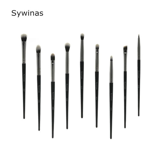 Eyebrow Eyeshadow Brush Set 9pcs Blending Eyelash Eyeliner Cosmetics Make Up Kit Professional Eye Makeup Brush Set