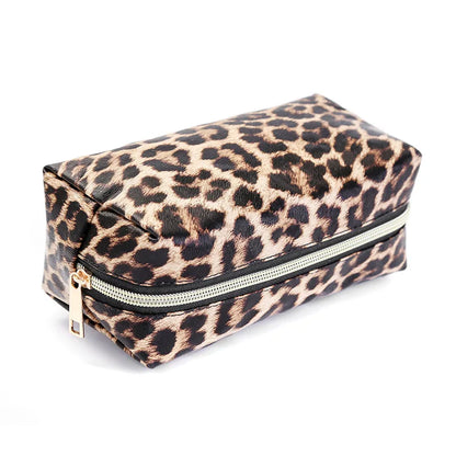 Women Leopard Print Cosmetic Bag