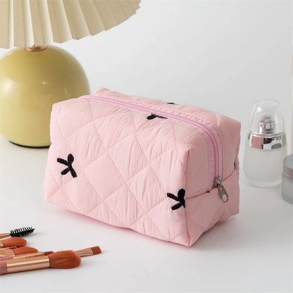 Ladies Bow Makeup Bag