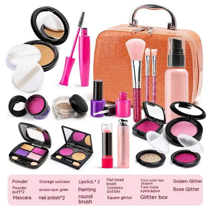 Kids Toys Simulation Cosmetics Set Pretend Makeup Toys Girls Play House Simulation Make Up Preschool Toys For Girls Fun Game