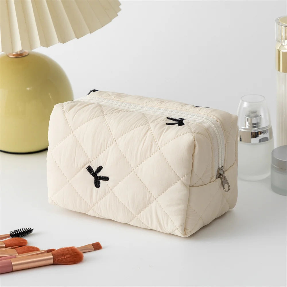 Ladies Bow Makeup Bag