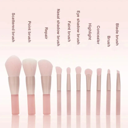 10Pcs/Lot Soft Fluffy Makeup Brushes Set Eye Shadow Foundation Brush Women Cosmetic Powder Blush Brush Make Up Beauty Tool