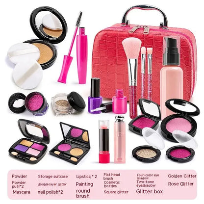 Kids Toys Simulation Cosmetics Set Pretend Makeup Toys Girls Play House Simulation Make Up Preschool Toys For Girls Fun Game