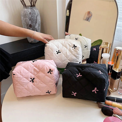 Ladies Bow Makeup Bag