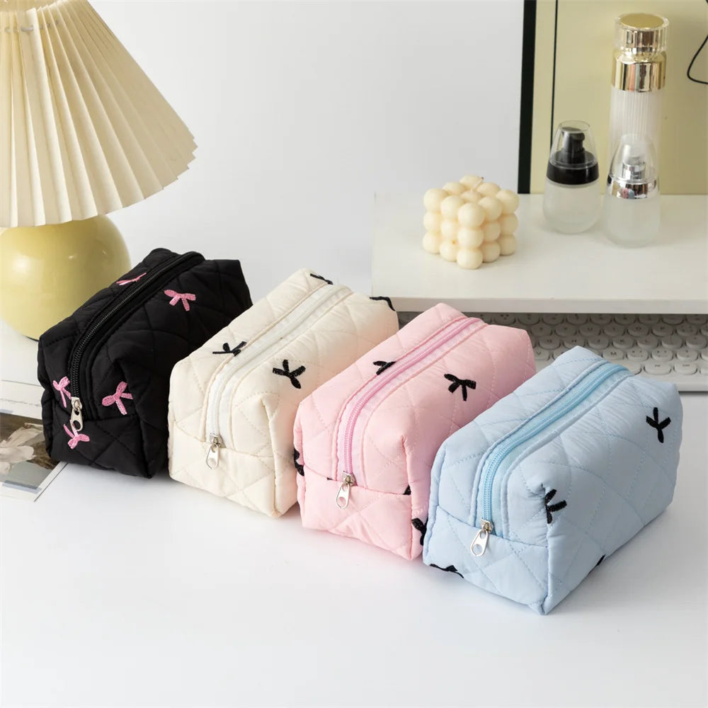 Ladies Bow Makeup Bag