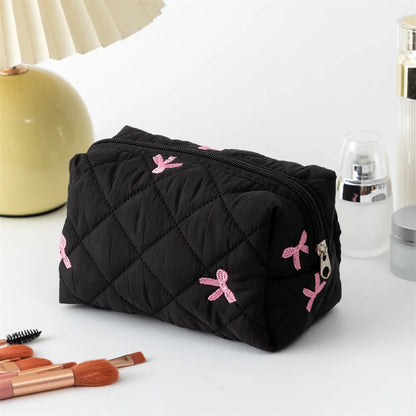 Ladies Bow Makeup Bag