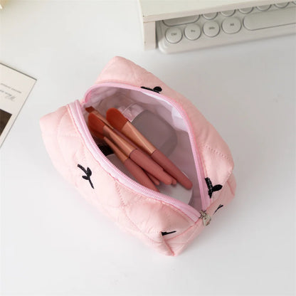 Ladies Bow Makeup Bag