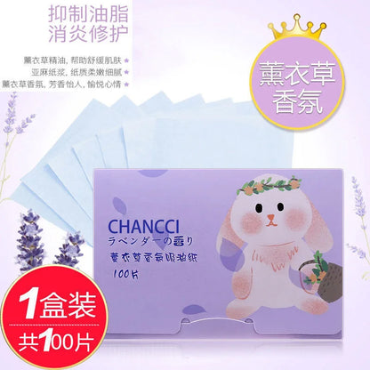 Facial Oil-absorbing Paper, Portable and Removable, Scented Facial Tissue, Make-up Artist