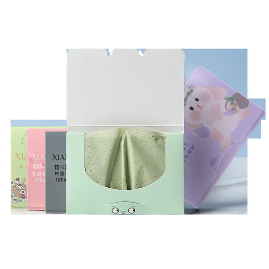 Facial Oil-absorbing Paper, Portable and Removable, Scented Facial Tissue, Make-up Artist