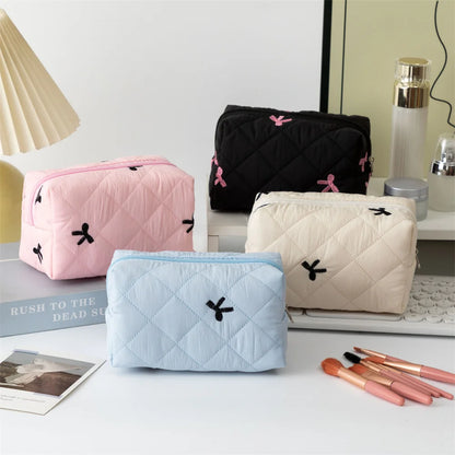 Ladies Bow Makeup Bag