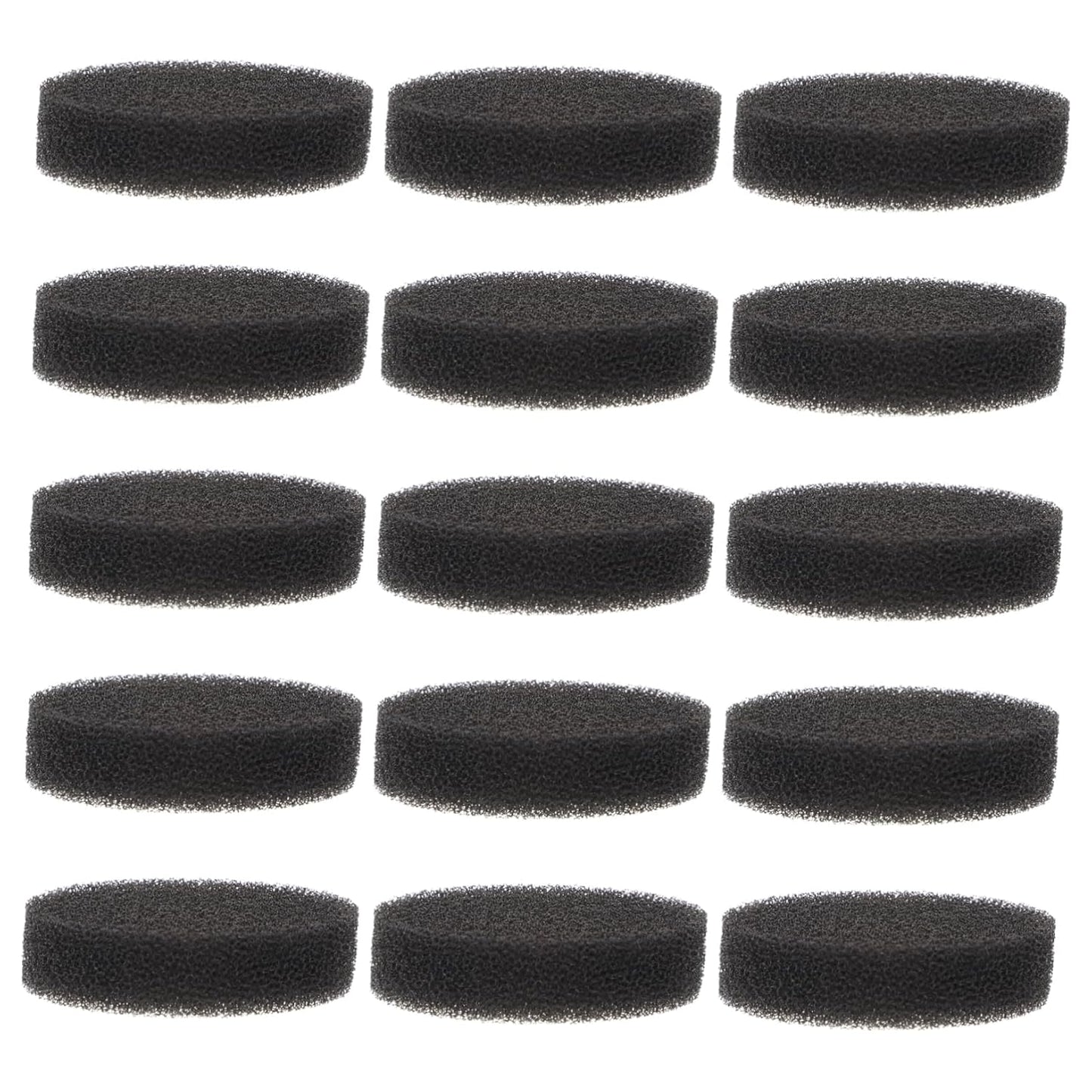 15Pcs Makeup Brush Cleaning Sponge Aquarium Media Dish Cleaning Sponge Dry Makeup Brush Cleaner Sponge Aquarium Bags Makeup Supplies Face Scrubber Black