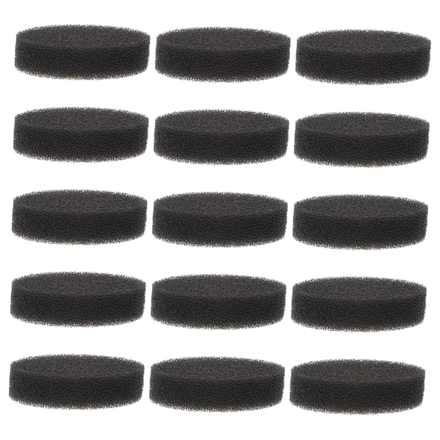 15Pcs Makeup Brush Cleaning Sponge Aquarium Media Dish Cleaning Sponge Dry Makeup Brush Cleaner Sponge Aquarium Bags Makeup Supplies Face Scrubber Black