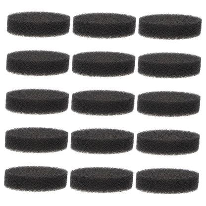 15Pcs Makeup Brush Cleaning Sponge Aquarium Media Dish Cleaning Sponge Dry Makeup Brush Cleaner Sponge Aquarium Bags Makeup Supplies Face Scrubber Black