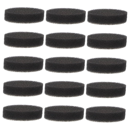 15Pcs Makeup Brush Cleaning Sponge Aquarium Media Dish Cleaning Sponge Dry Makeup Brush Cleaner Sponge Aquarium Bags Makeup Supplies Face Scrubber Black